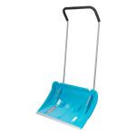 Скрепер для уборки снега, полипропилен, колеса, 750х445х1275 мм, рукоятка с ПВХ, LUXE// Palisad